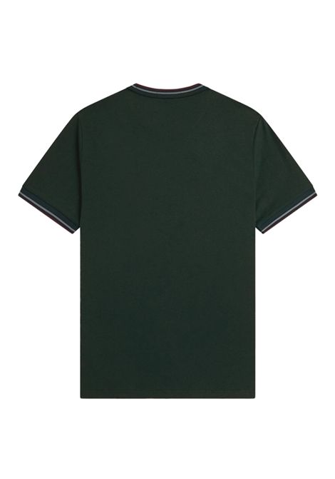 Fred Perry Twin Tipped Tee Grassroots Bordeaux Men FRED PERRY | T-shirt | M1588V-85A